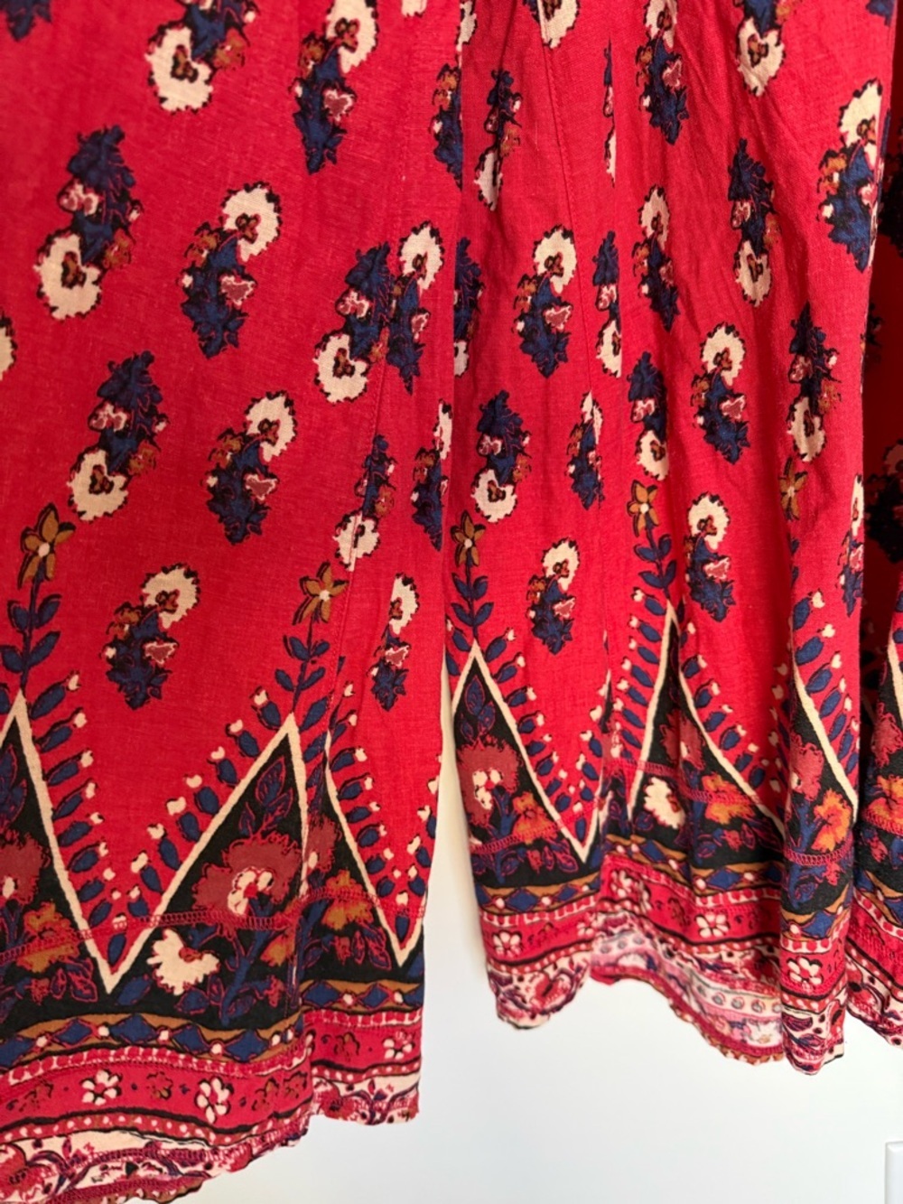 Free People Wide-Leg Printed Palazzo Pants - Pink - Picture 5 of 7